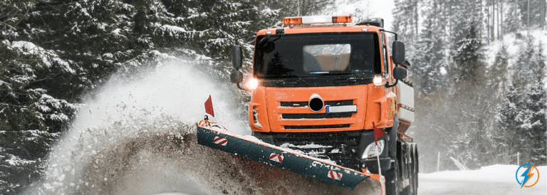 E-Mobilität: Der erste 1.000-kW-Akku-Lastwagen als Schneepflug