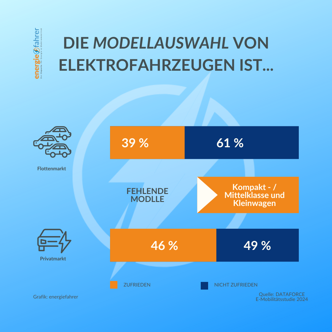 Die Modellauswahl von Elektrofahrzeugen ist oft unzureichend
