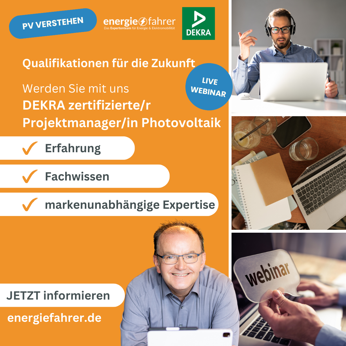 Werden Sie mit uns: DEKRA zertifizierte/r Projektmanager/in Photovoltaik