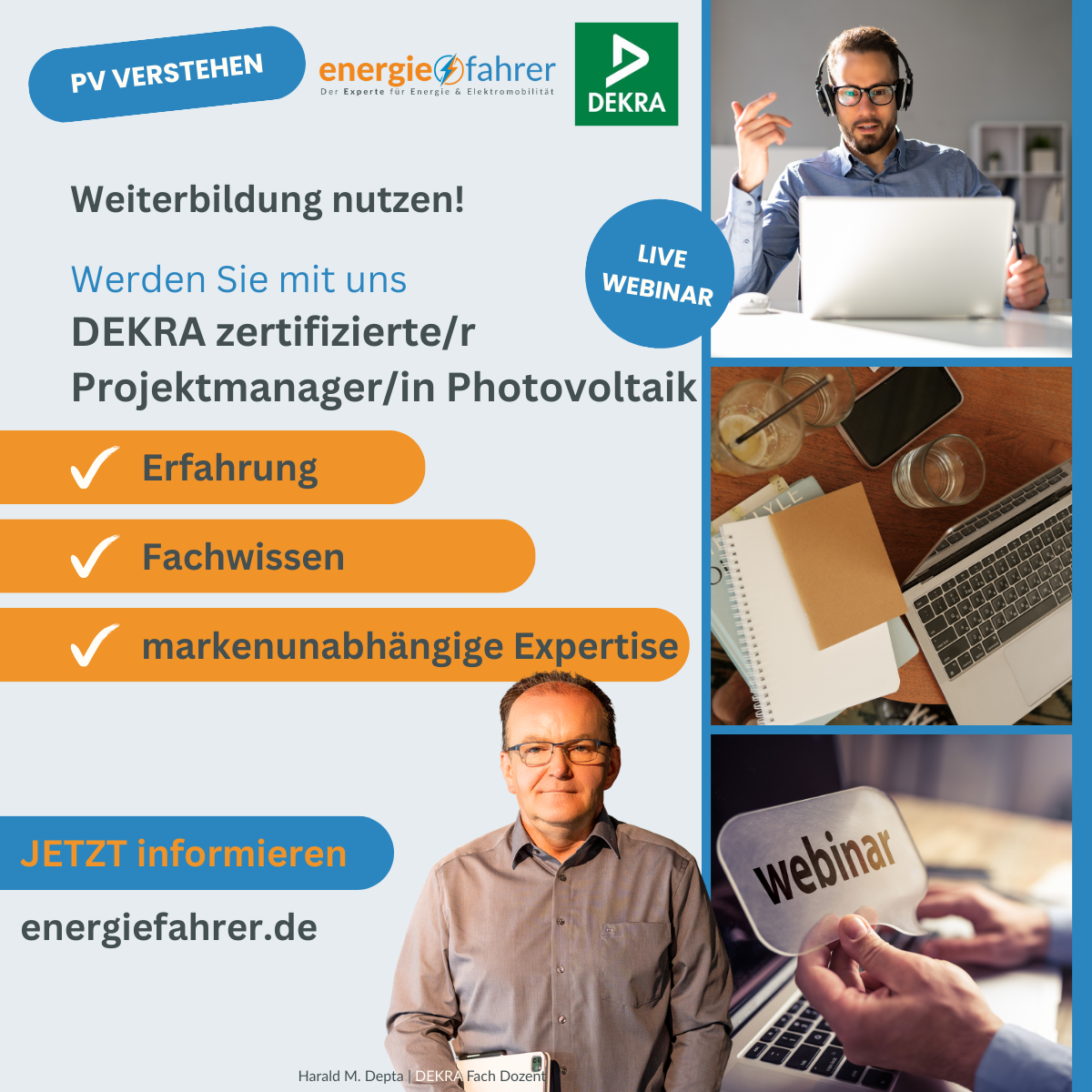Werden Sie mit uns: DEKRA zertifizierte/r Projektmanager/in Photovoltaik