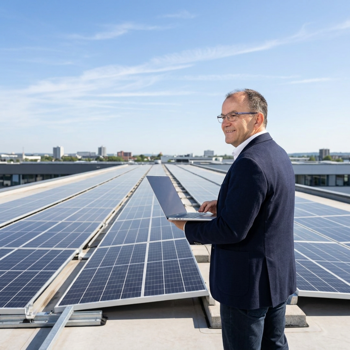 Harald M. Depta Photovoltaik Beratung Unternehmen – auf dem PV-Dach
