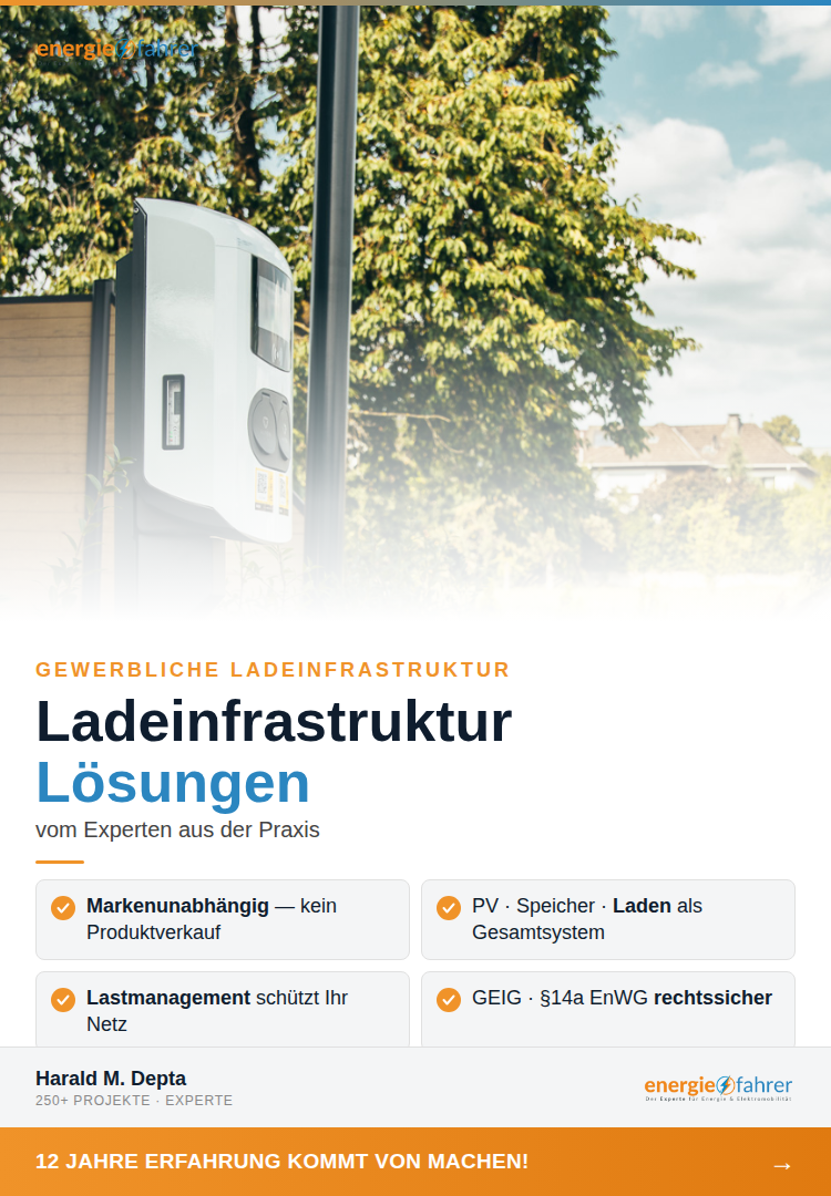 Wer Ladeinfrastruktur ohne Gesamtsystem denkt, zahlt zu viel und verschenkt steuerliche Hebel. Beratung beginnt vor der ersten Ladesäule.