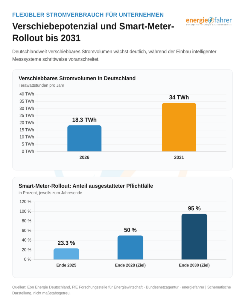 Verschiebepotential und Smart Meter Rollout | energiefahrer.de