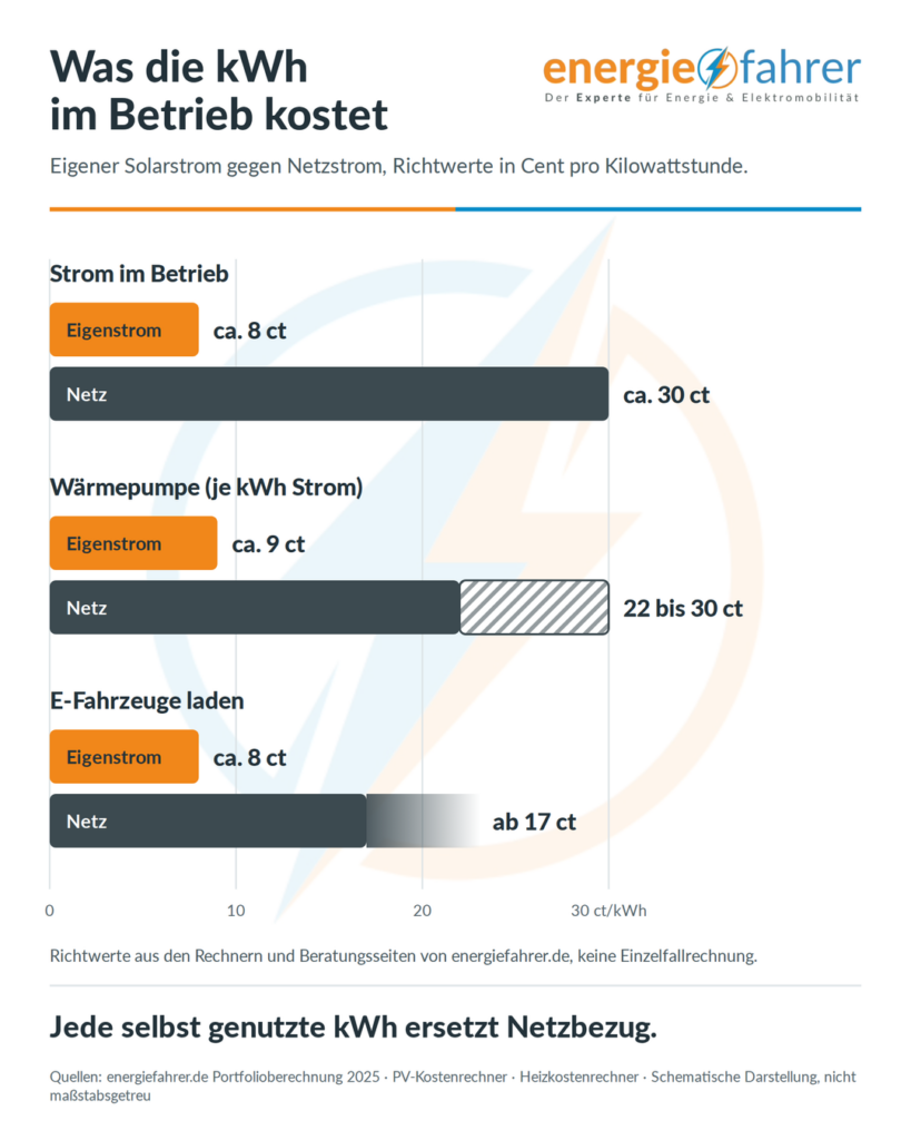 Netzstrom oder Solarstrom - so sieht die Rechnung aus | energiefahrer.de
