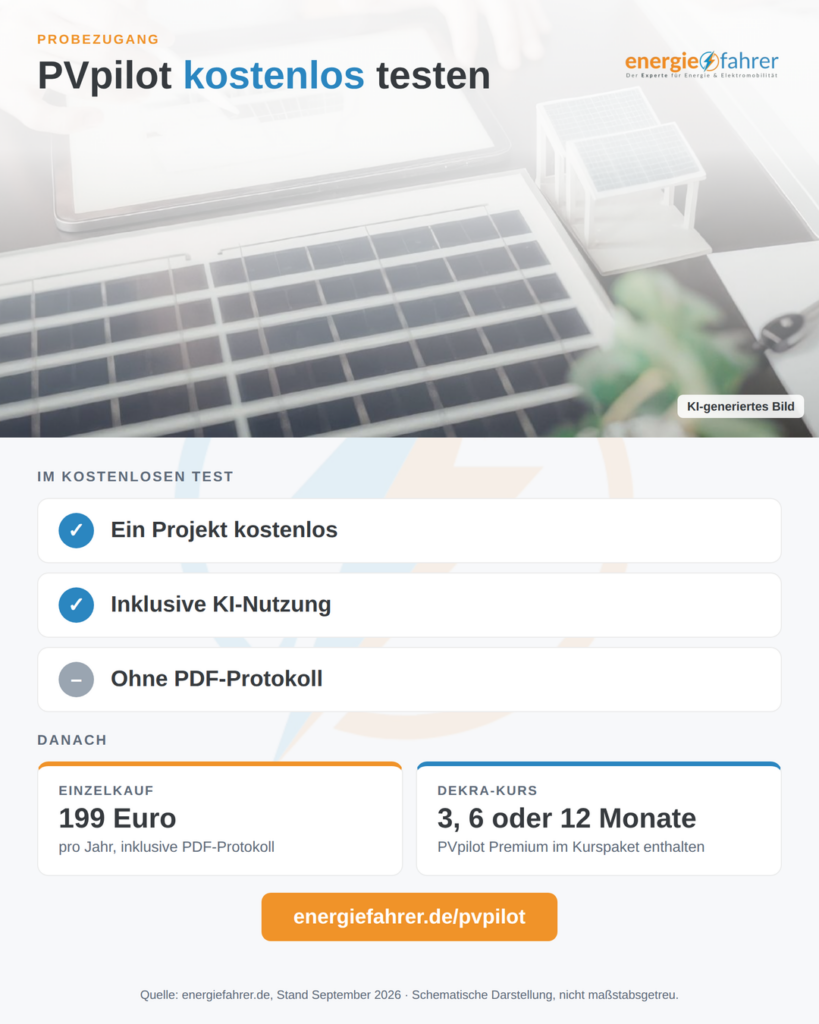 PV Pilot von energiefahrer kostenfrei testen | energiefahrer.de